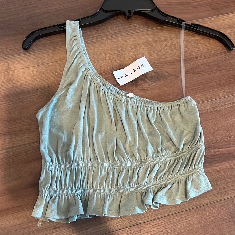 pacsun one shoulder top